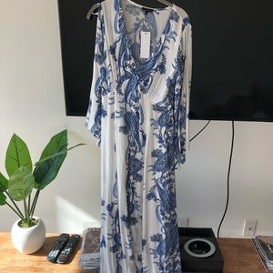 Paisley maxi dress